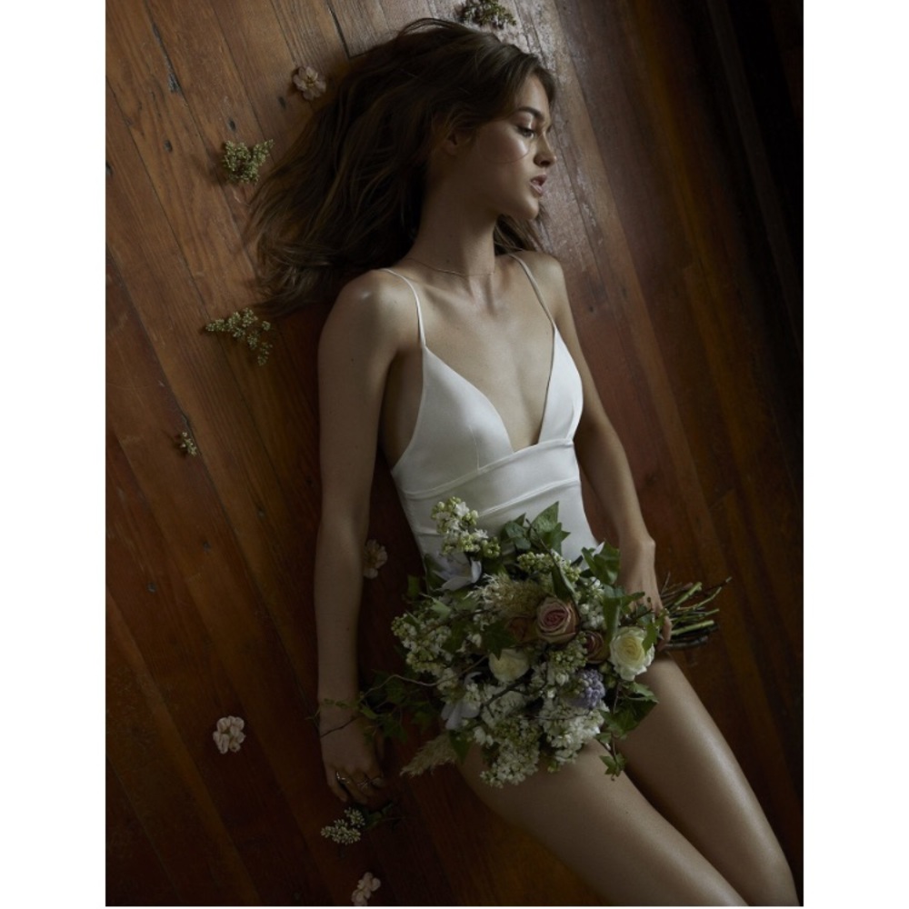 For love & lemons Scorpio bodysuit in silky white